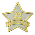Year of Service Star Pin - 22 Year